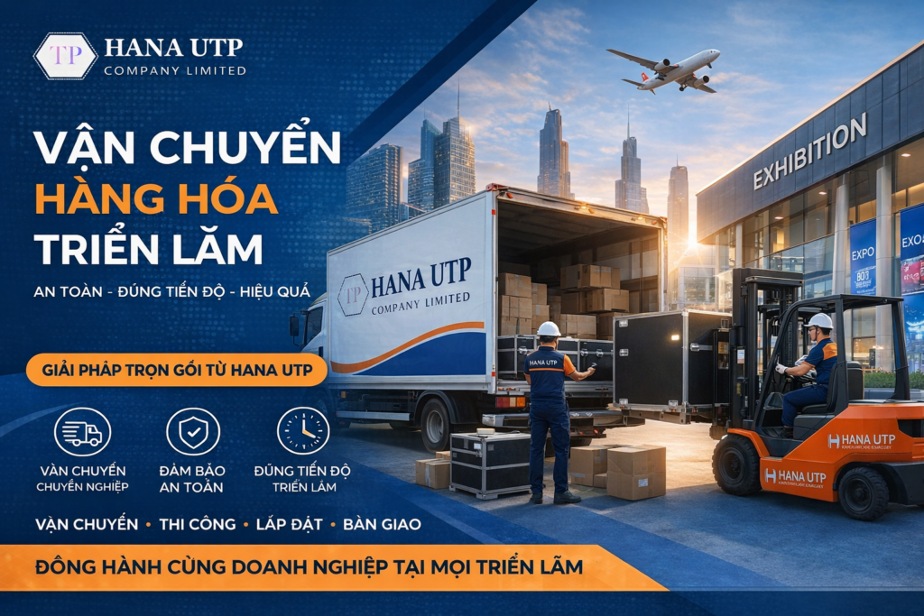 Đơn vị vận chuyển hàng hóa triển lãm Thi công gian hàng triển lãm